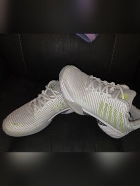 Women's K-swiss Gray Lime Green/Yellow Women's Tennis Hypercourt Express 2
